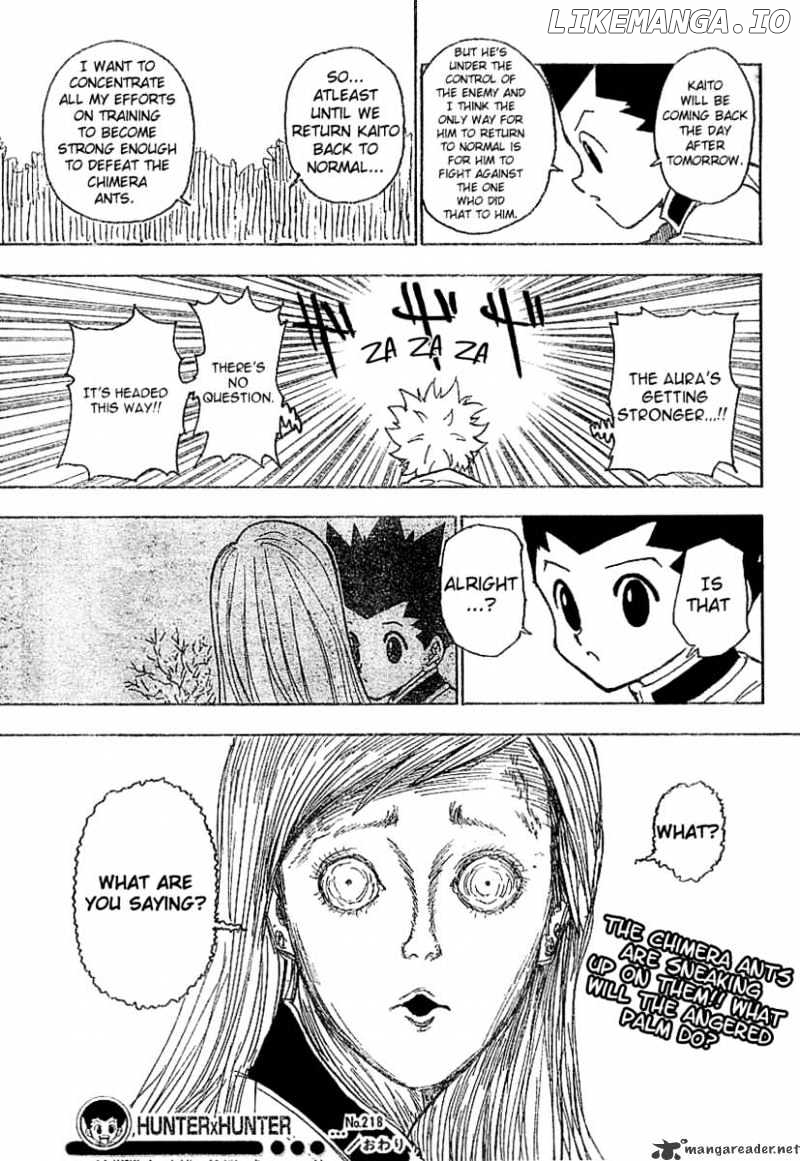 Hunter x Hunter, Chapter 218 image 16